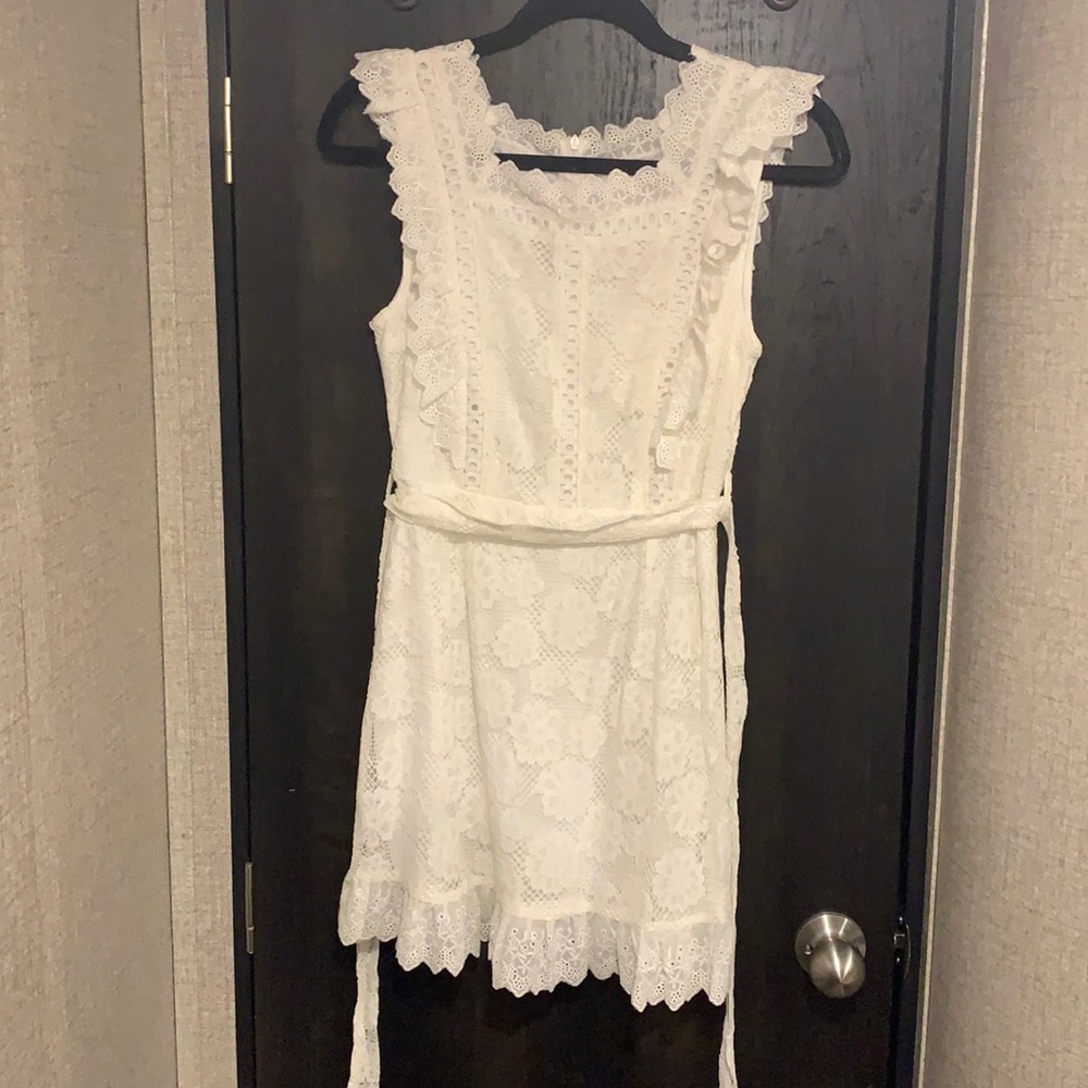 White eyelet Entro dress, size small